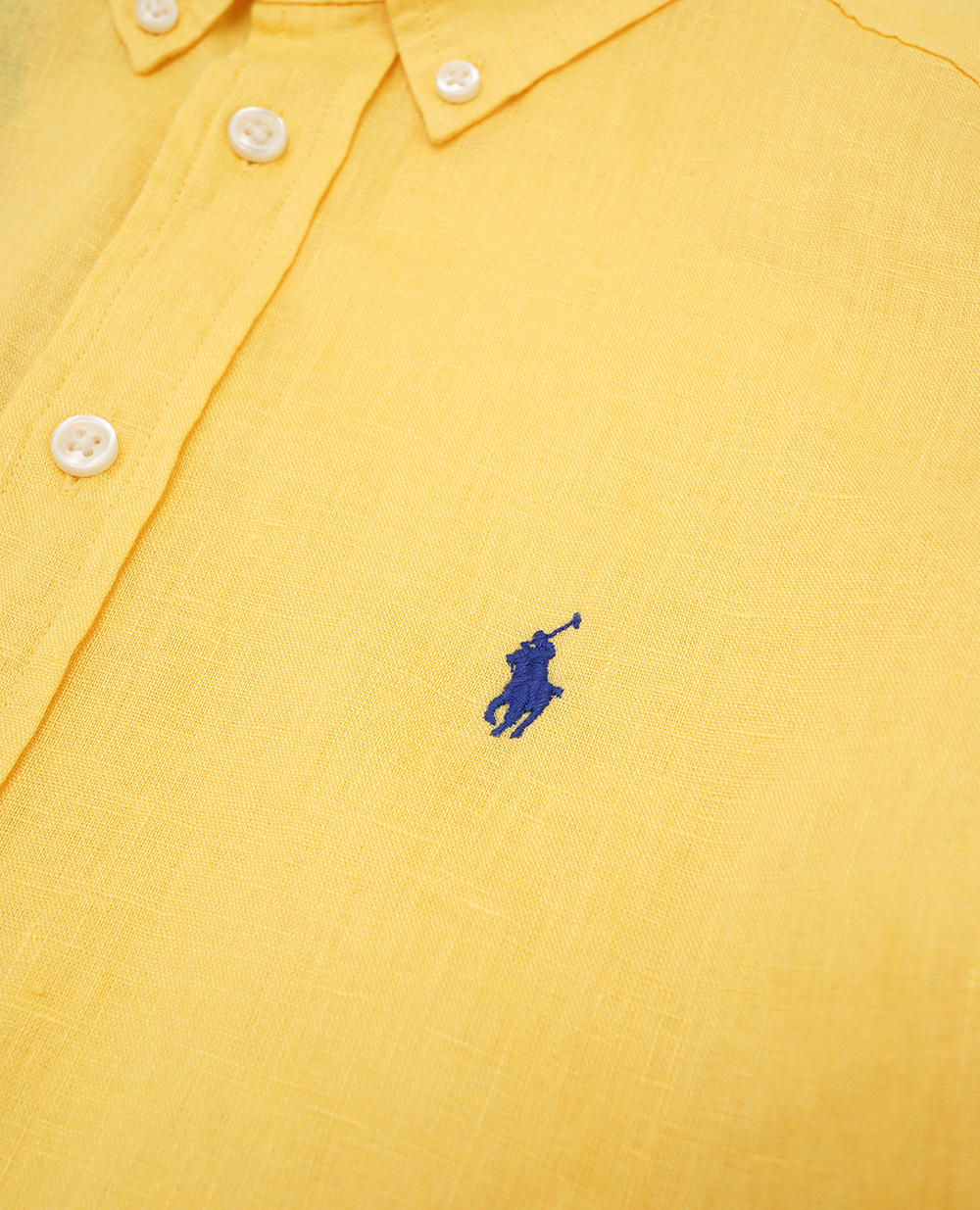 Детская льняная рубашка Polo Ralph Lauren Kids 323865270010, желтый цвет • Купить в интернет-магазине Kameron
