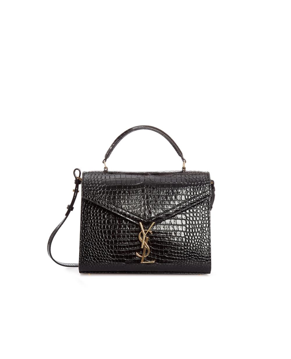 Кожаная сумка Cassandra Saint Laurent 623931-DND0J, черный цвет • Купить в интернет-магазине Kameron