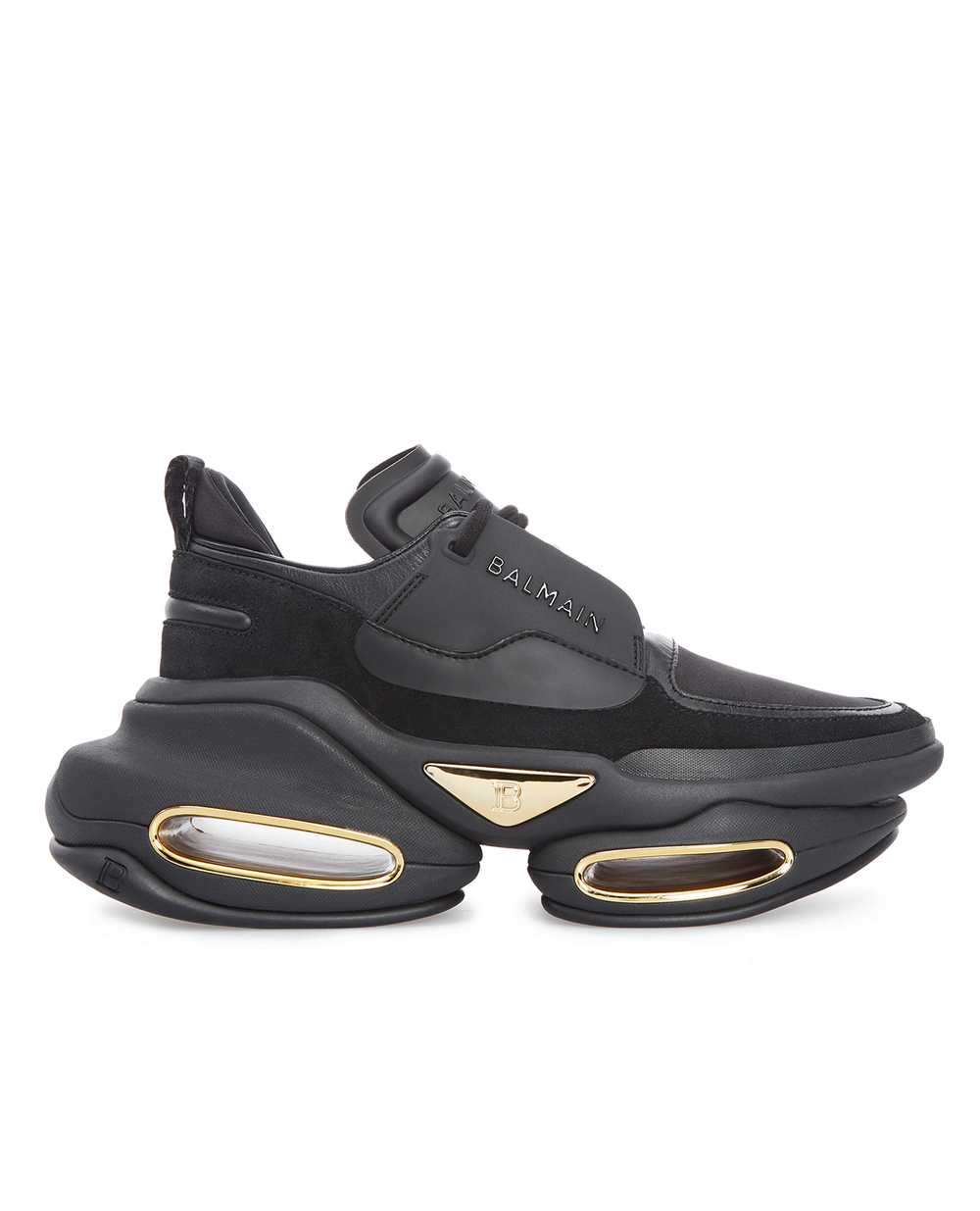 Кожаные кроссовки B-Bold Balmain WN1VI541LSLD, черный цвет • Купить в интернет-магазине Kameron