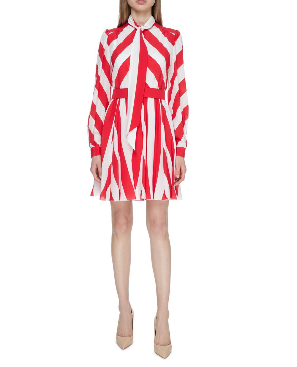 Шовкова сукня Dolce&Gabbana F6H2ET-HS199, різнокольоровий колір • Купити в інтернет-магазині Kameron