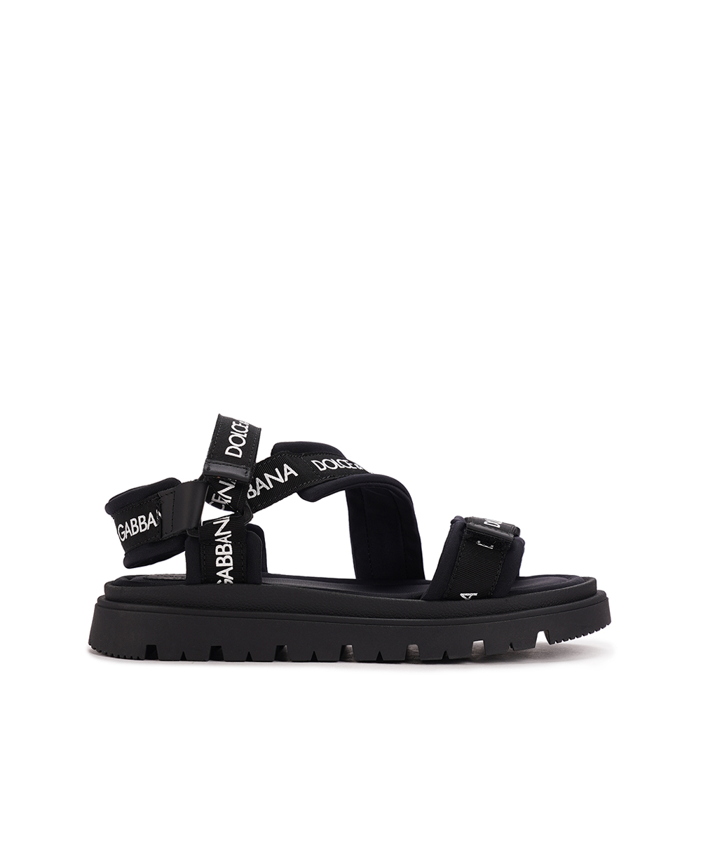 Детские сандалии Dolce&Gabbana Kids DA5205-AB028-L, черный цвет • Купить в интернет-магазине Kameron