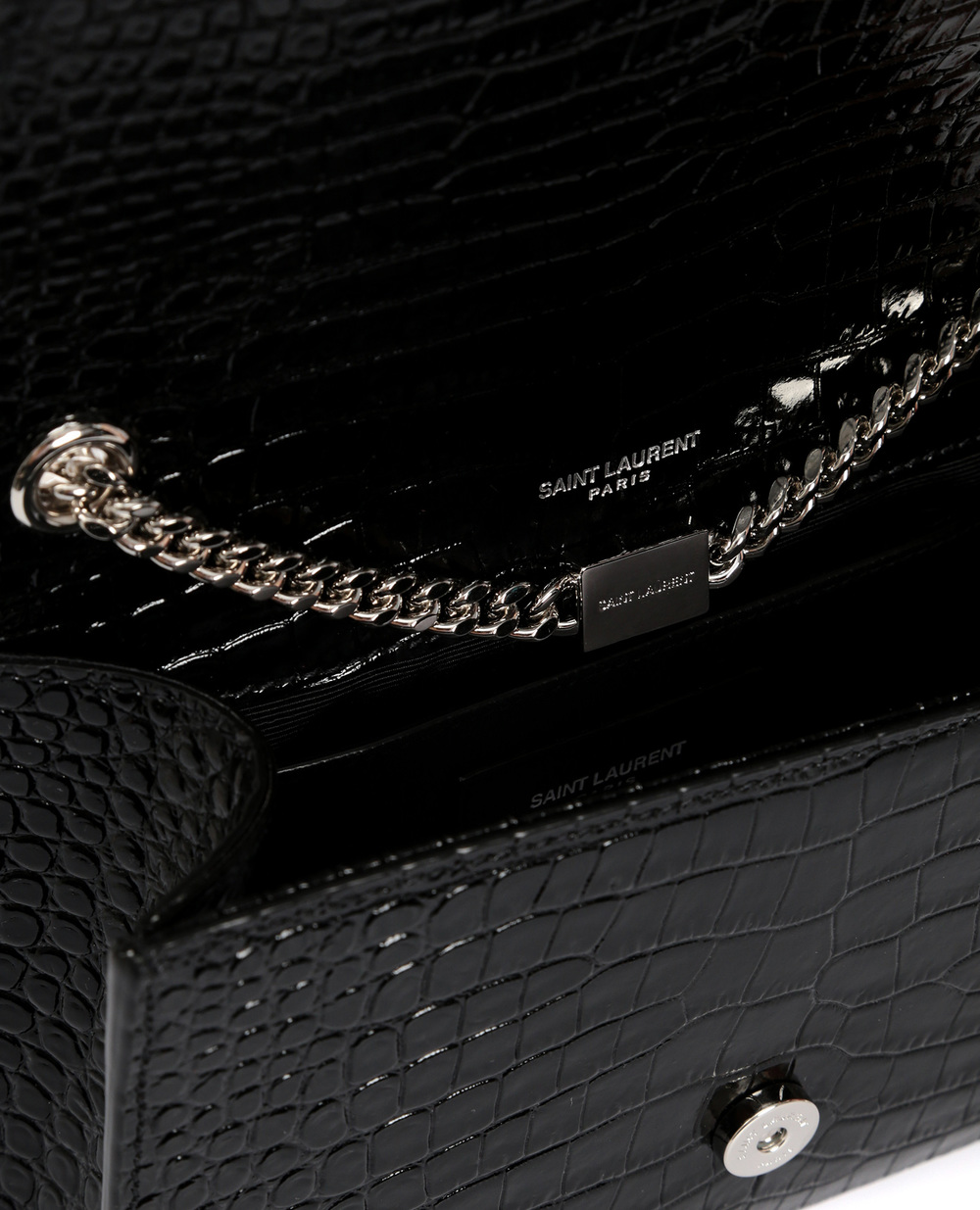 Шкіряна сумка Saint Laurent 474366-DND0N-, чорний колір • Купити в інтернет-магазині Kameron