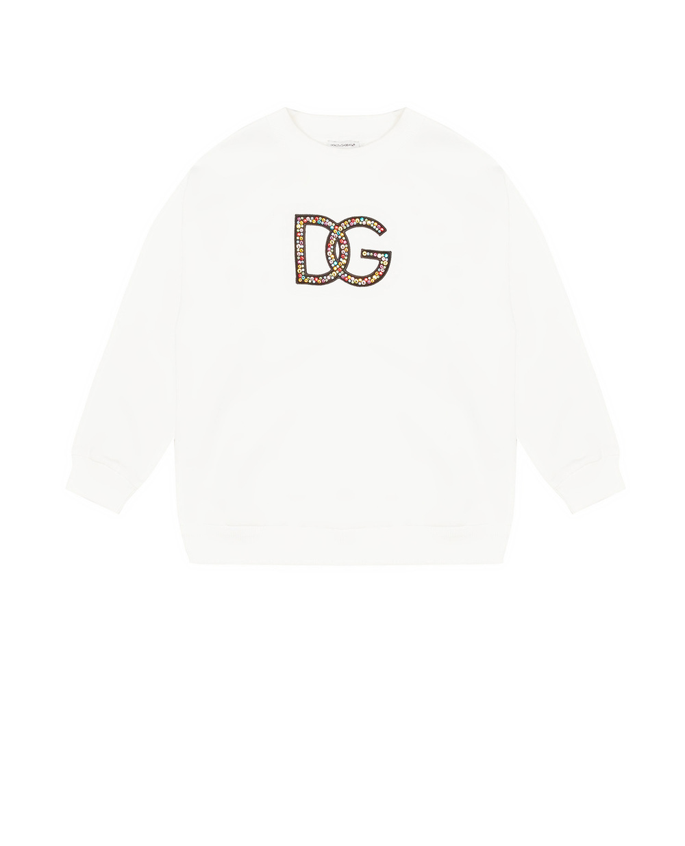 Дитячий світшот Dolce&Gabbana Kids L5JW6C-G7B9K-S, білий колір • Купити в інтернет-магазині Kameron