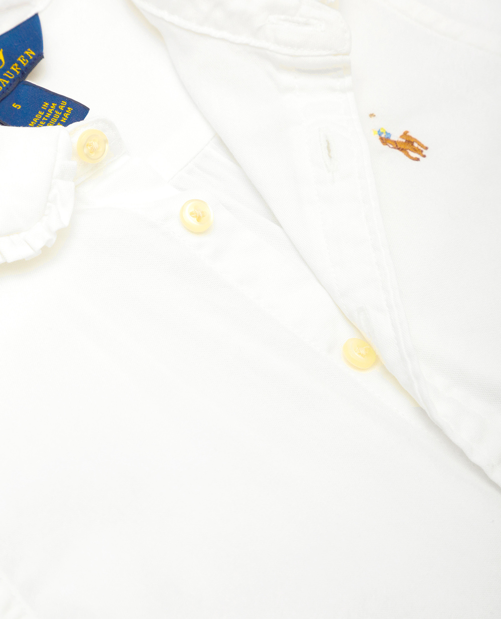 Детская блуза Polo Ralph Lauren Kids 313680346001, белый цвет • Купить в интернет-магазине Kameron