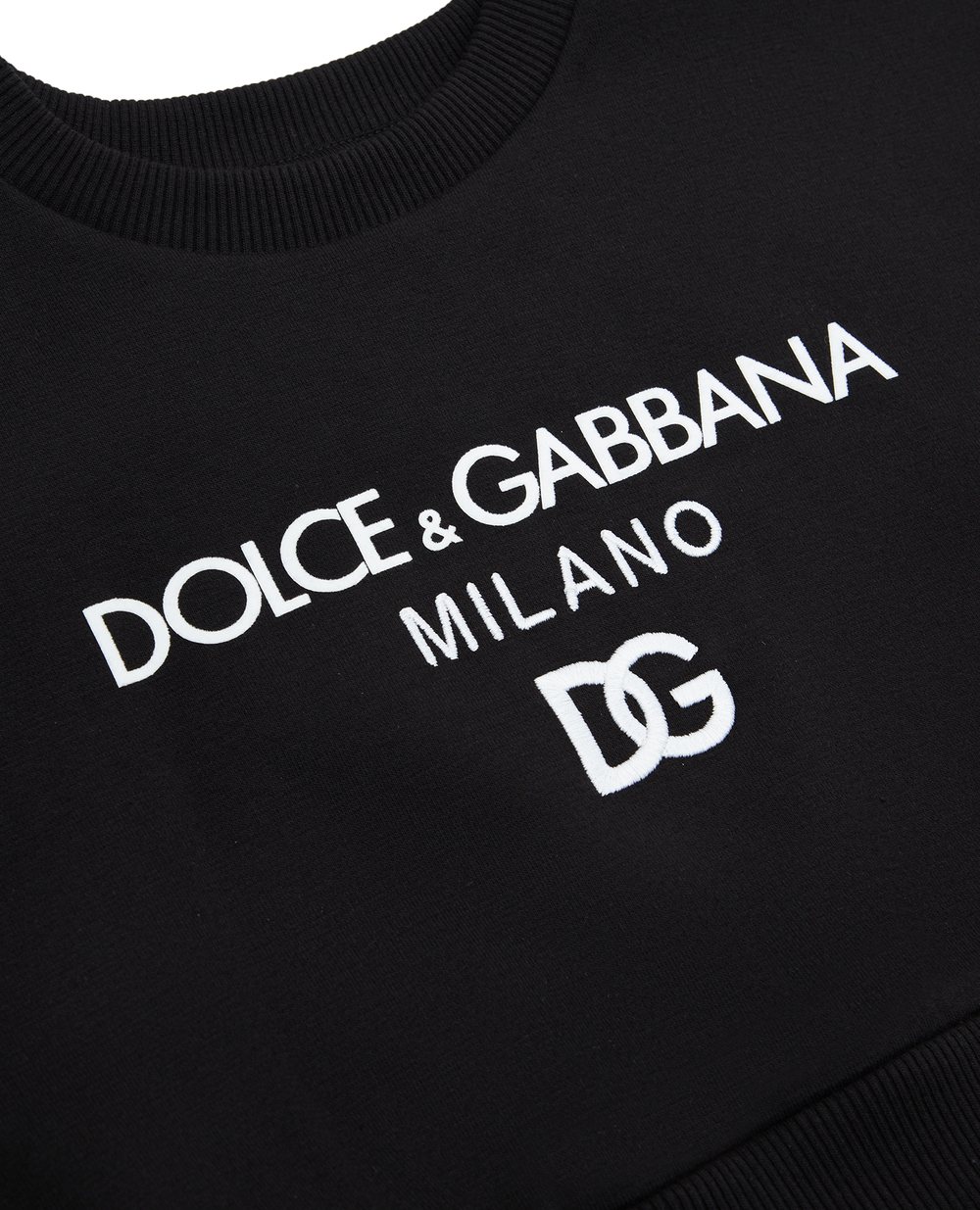 Детский свитшот Dolce&Gabbana Kids L5JW8S-G7I0J-S, черный цвет • Купить в интернет-магазине Kameron