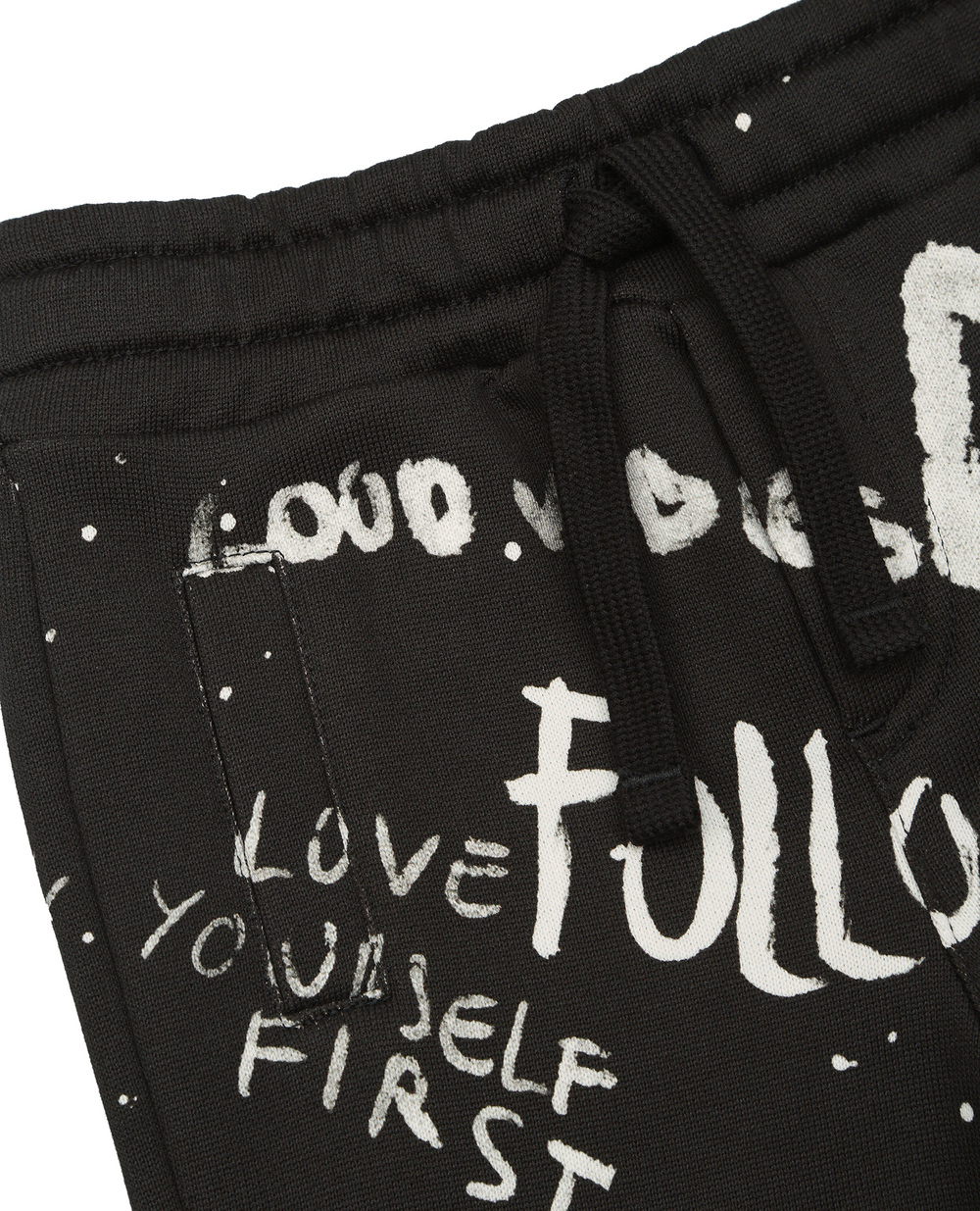 Детские спортивные брюки Dolce&Gabbana Kids L1JPT0-G7BJP, черный цвет • Купить в интернет-магазине Kameron
