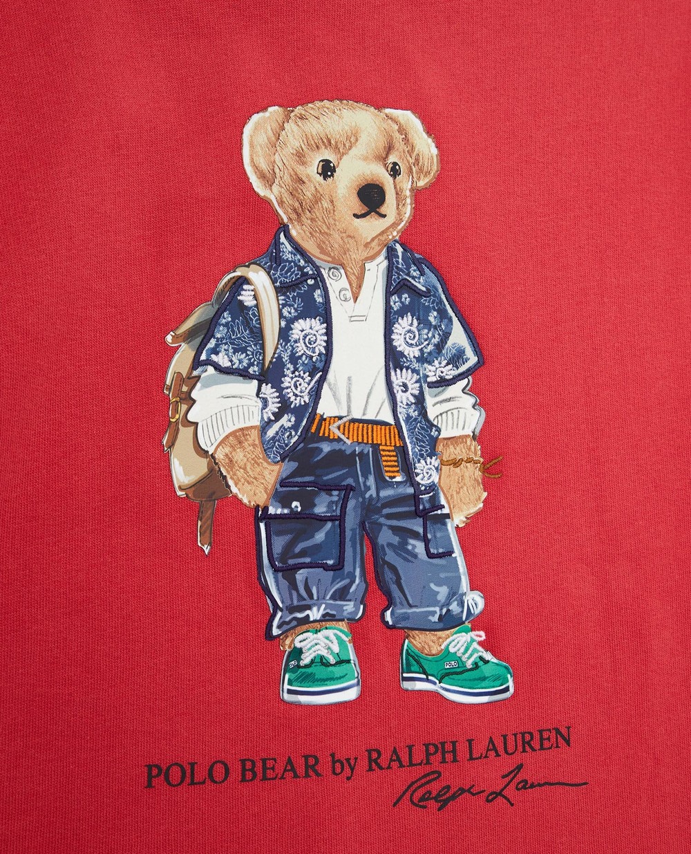 Детский свитшот Polo Bear Polo Ralph Lauren Kids 322920254001, красный цвет • Купить в интернет-магазине Kameron