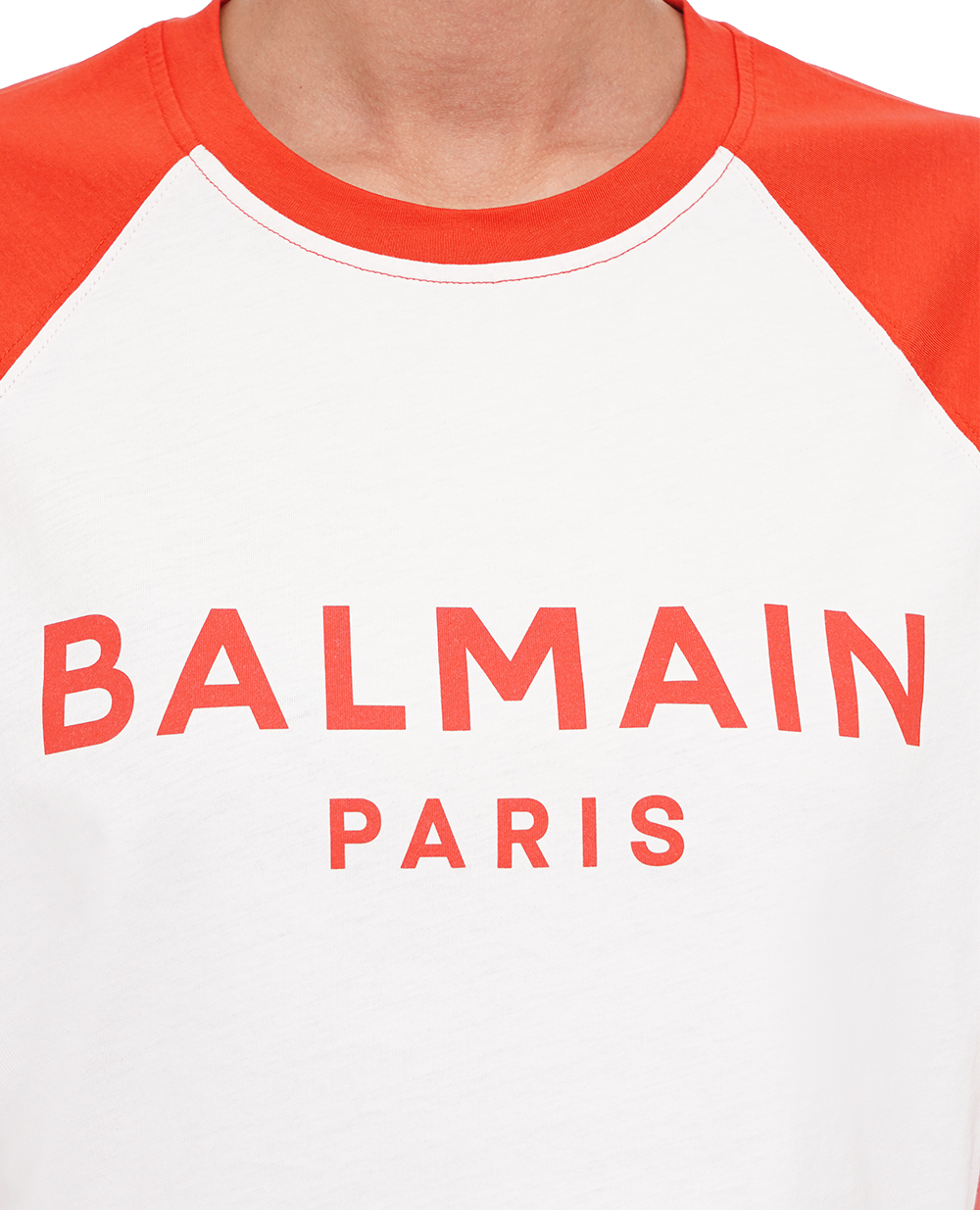 Футболка Balmain CF1EE090BB02, красный цвет • Купить в интернет-магазине Kameron