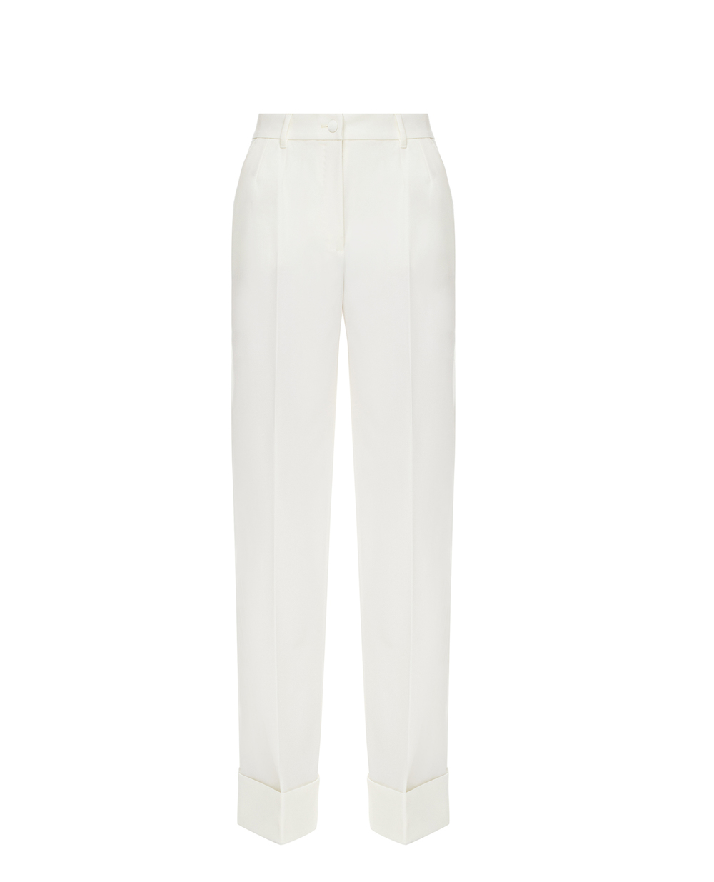 Вовняні штани Dolce&Gabbana FTBWAT-FUCCS, білий колір • Купити в інтернет-магазині Kameron