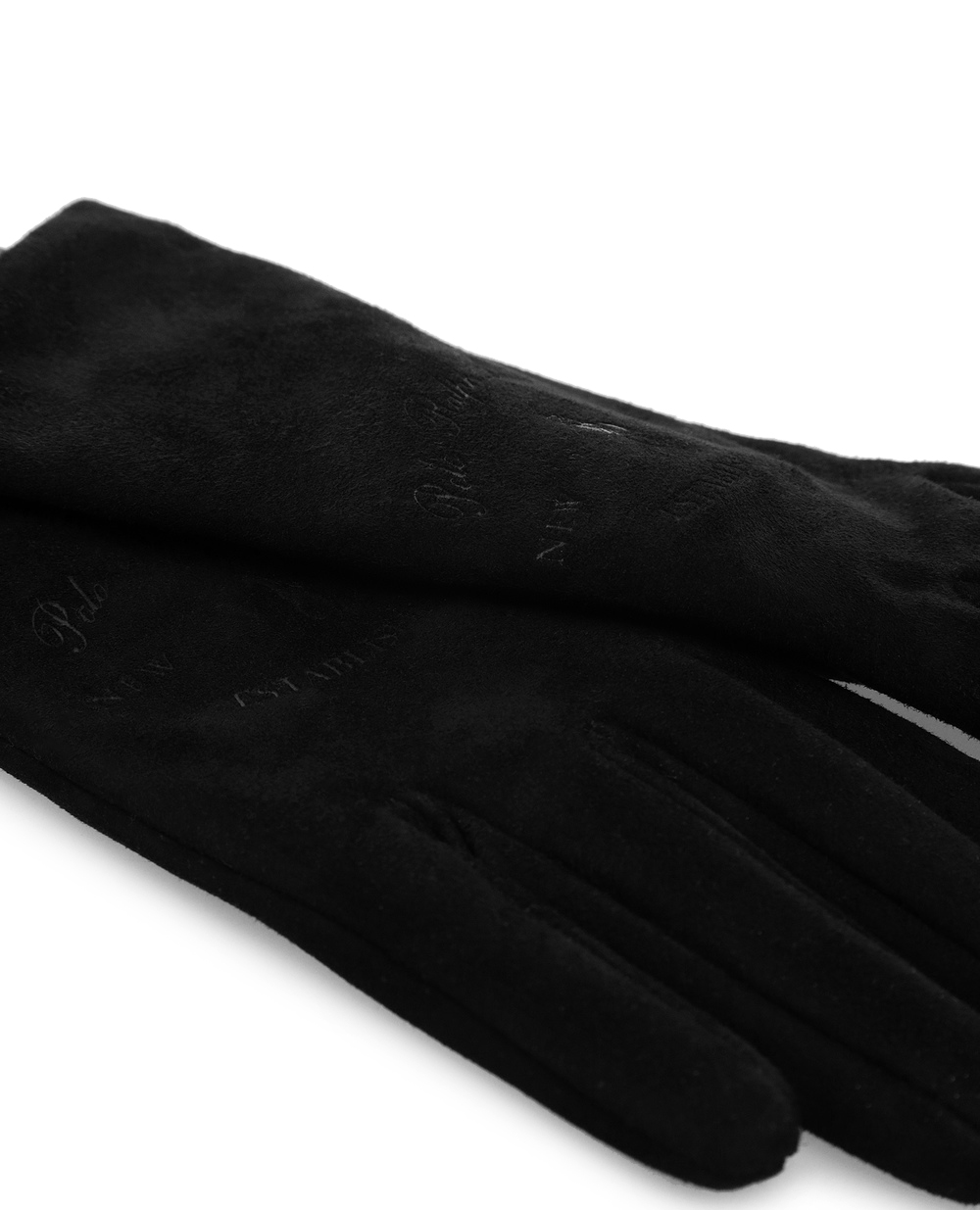 Замшеві рукавички Polo Ralph Lauren 455779098001, чорний колір • Купити в інтернет-магазині Kameron