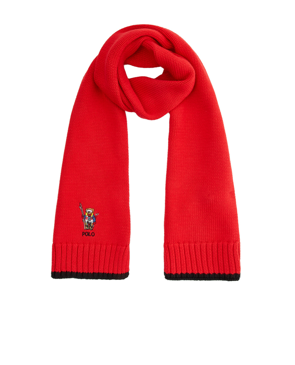 Детский шарф Polo Bear Polo Ralph Lauren Kids 322882407002, красный цвет • Купить в интернет-магазине Kameron