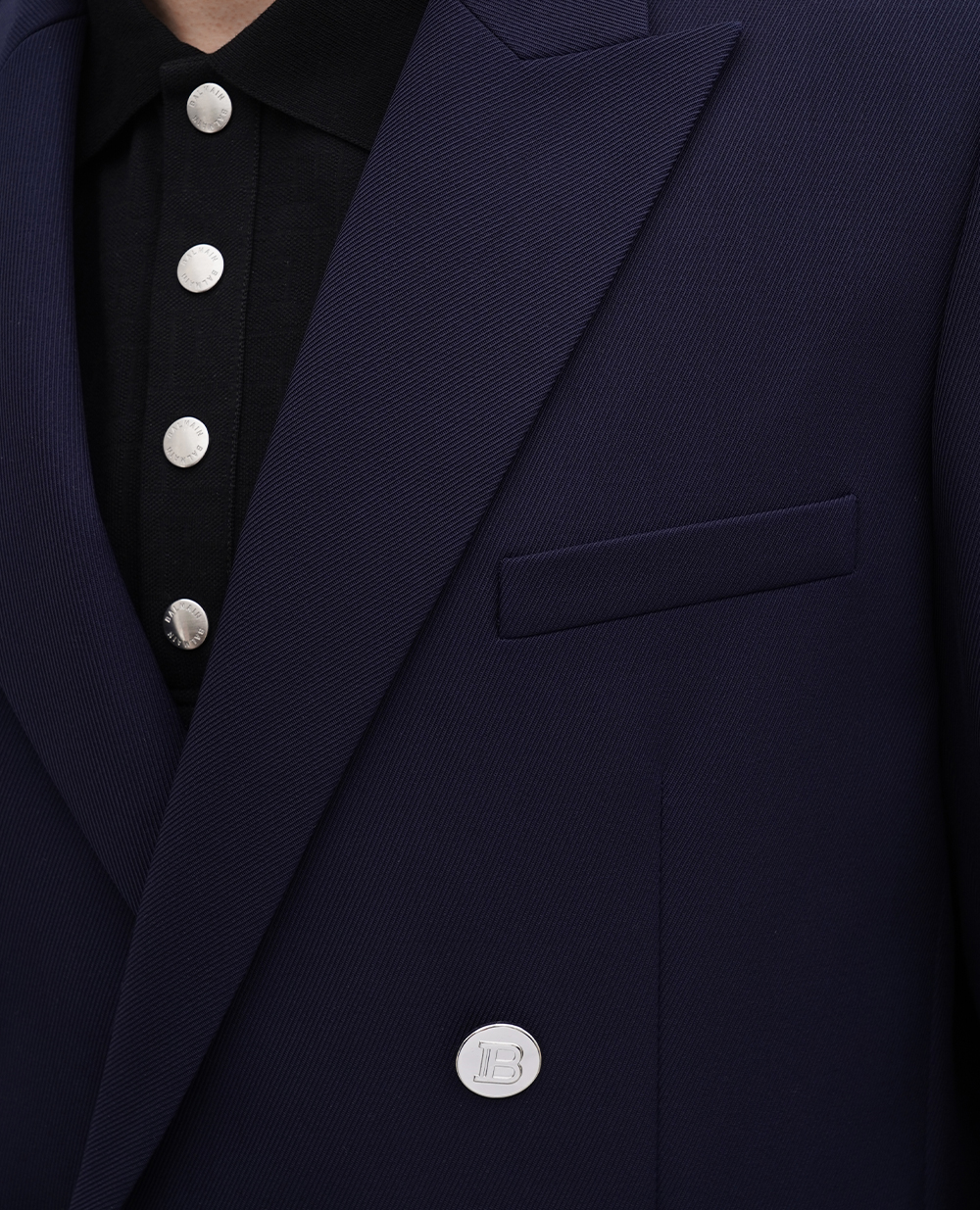 Пиджак Balmain AH1SG030WB02, темно-синий цвет • Купить в интернет-магазине Kameron
