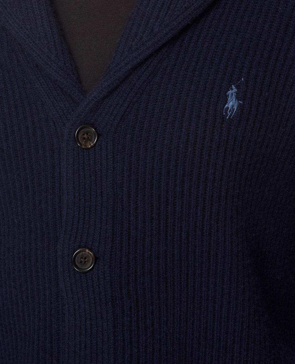 Вовняний кардиган Polo Ralph Lauren 710876855001, темно синій колір • Купити в інтернет-магазині Kameron