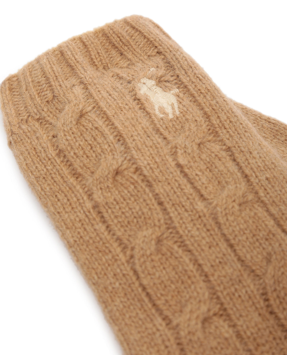 Шерстяные перчатки Polo Ralph Lauren 455779047010, бежевый цвет • Купить в интернет-магазине Kameron