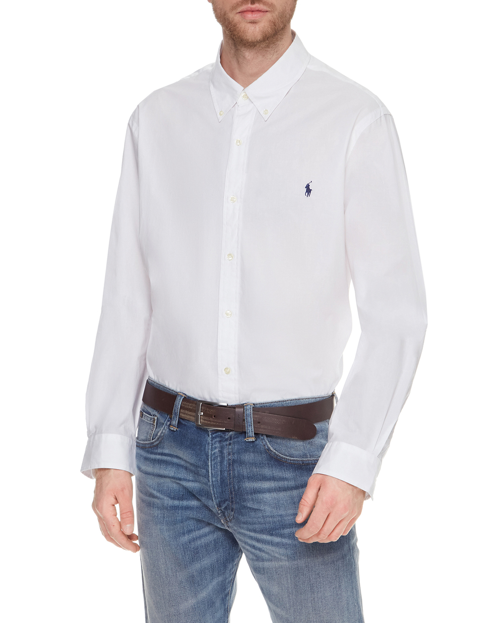 Рубашка Polo Ralph Lauren 710705269002, белый цвет • Купить в интернет-магазине Kameron