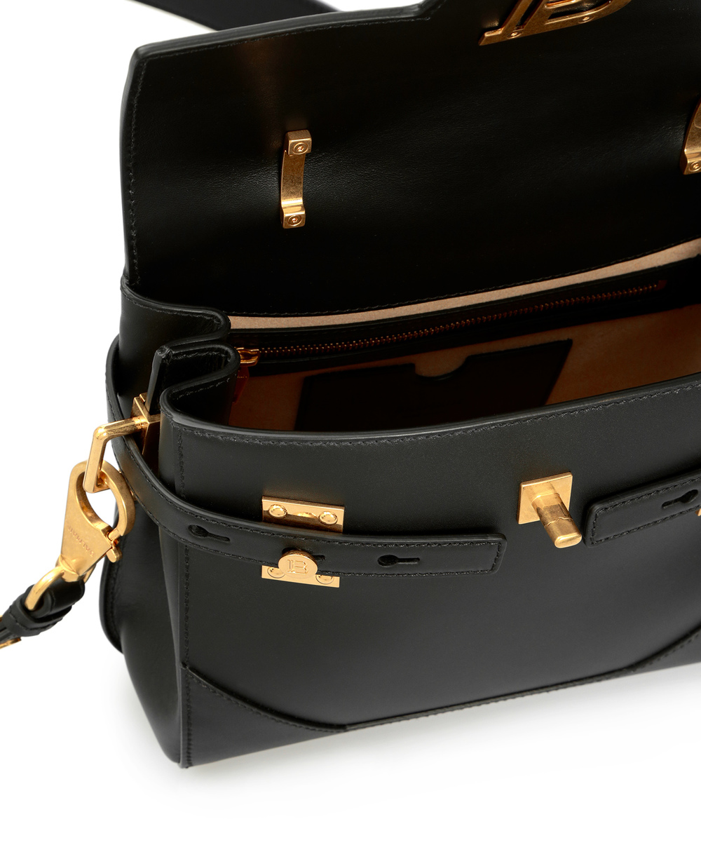Шкіряна сумка BBuzz 23 Balmain XN1DB526LPRS, чорний колір • Купити в інтернет-магазині Kameron