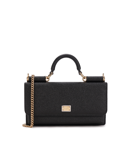 Dolce&Gabbana Кожаная сумка Sicily Phone Bag - Артикул: BI3280-A1001