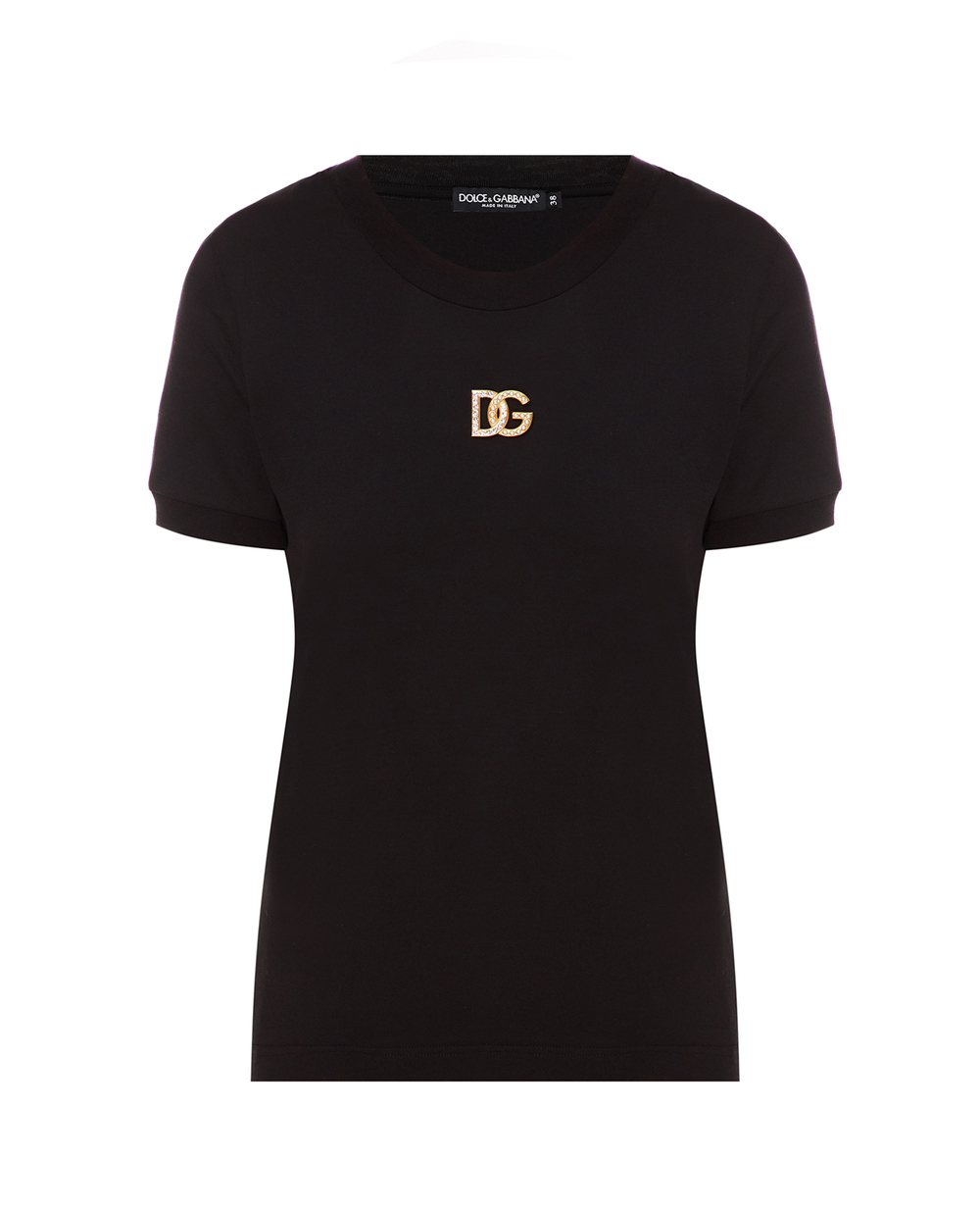 Футболка Dolce&Gabbana F8N08Z-G7BFE, черный цвет • Купить в интернет-магазине Kameron
