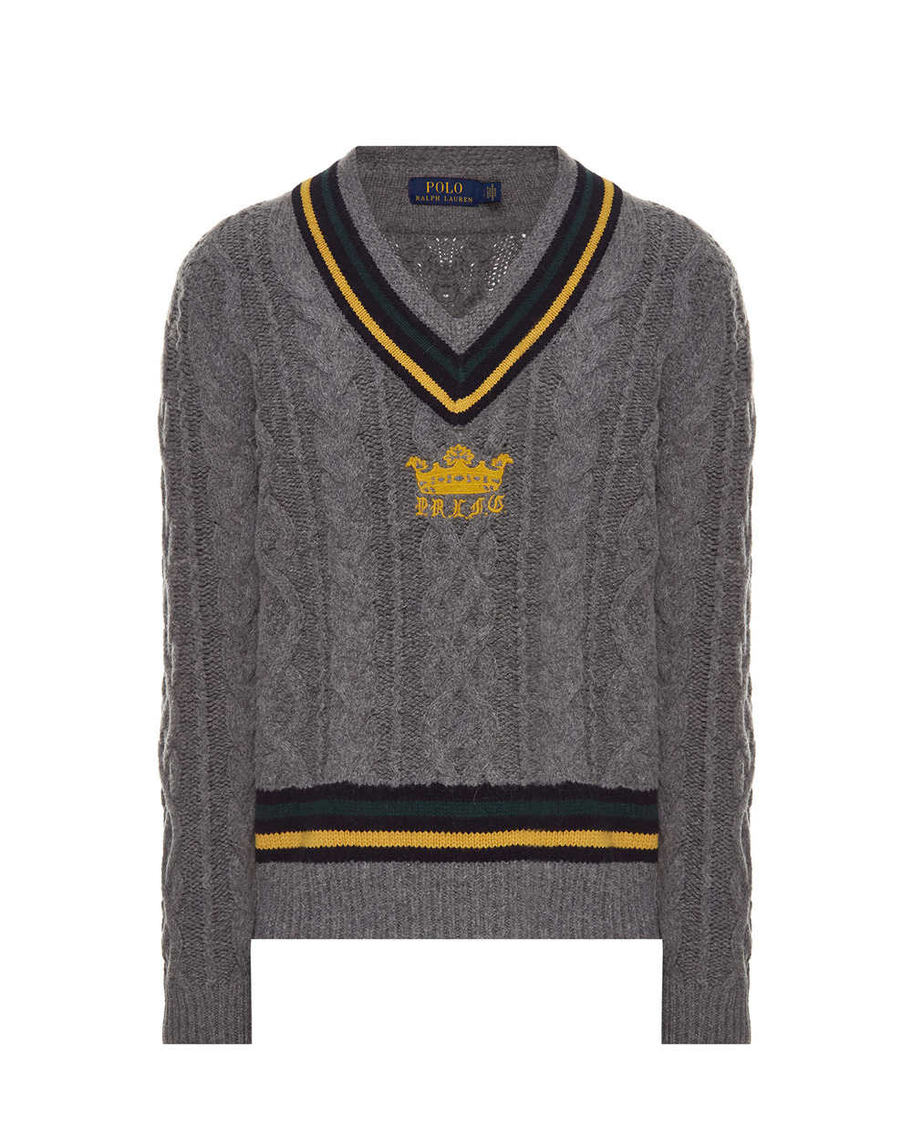 Вовняний пуловер Polo Ralph Lauren 710814733001, сірий колір • Купити в інтернет-магазині Kameron
