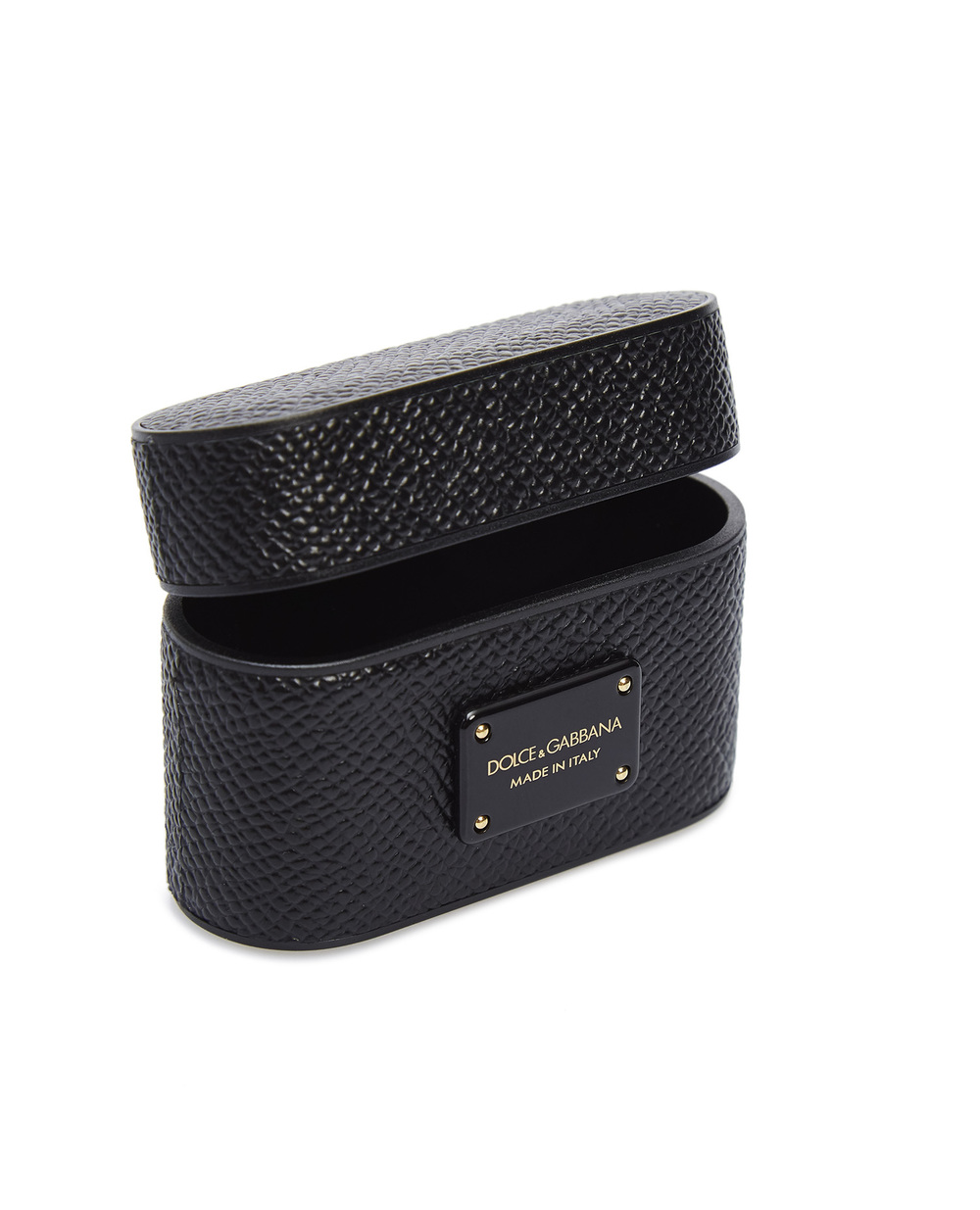 Кожаный чехол для наушников AirPods Pro Dolce&Gabbana BP2816-AW394, черный цвет • Купить в интернет-магазине Kameron