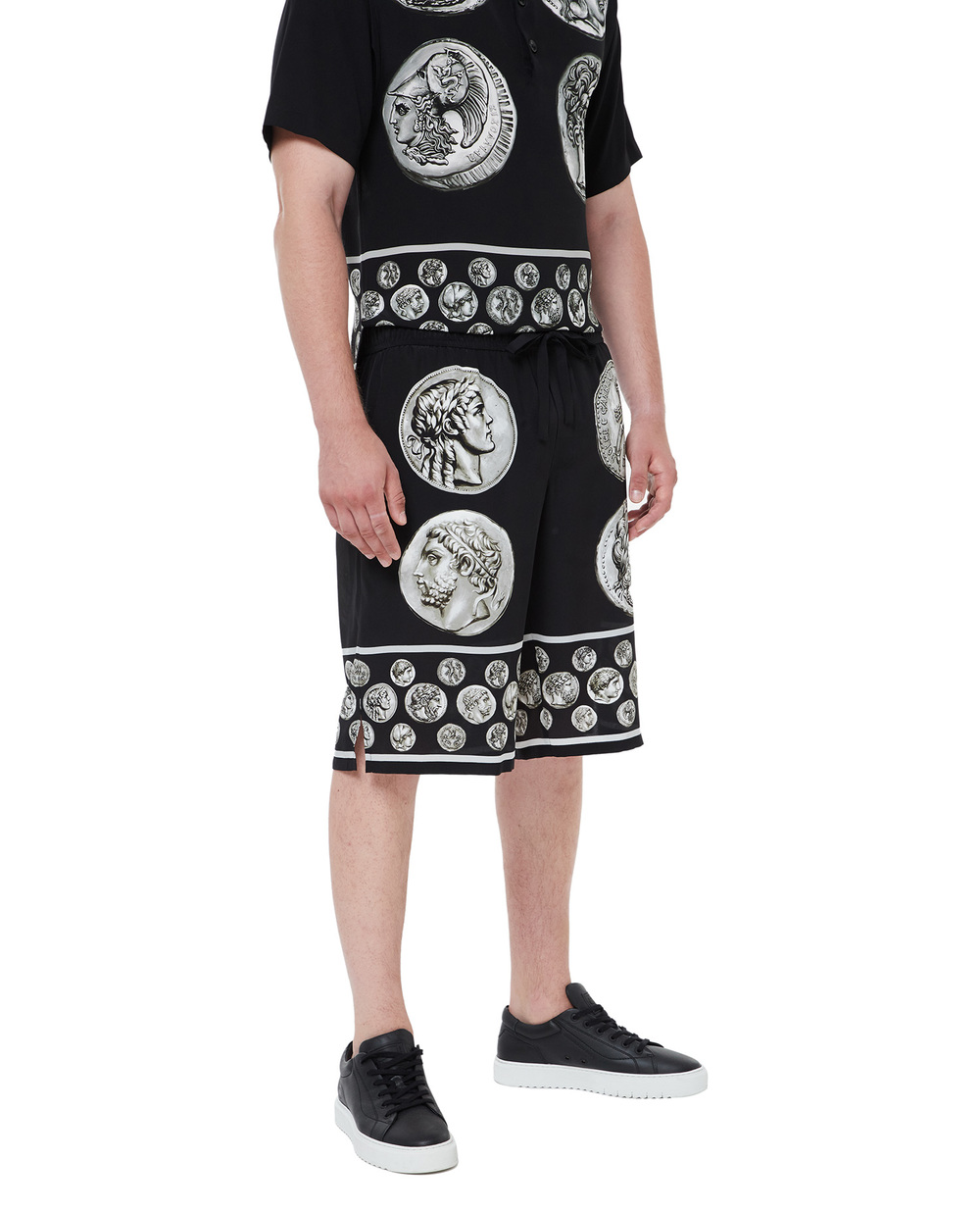 Шовкові шорти (костюм) Dolce&Gabbana GV37AT-HI1LJ, чорний колір • Купити в інтернет-магазині Kameron