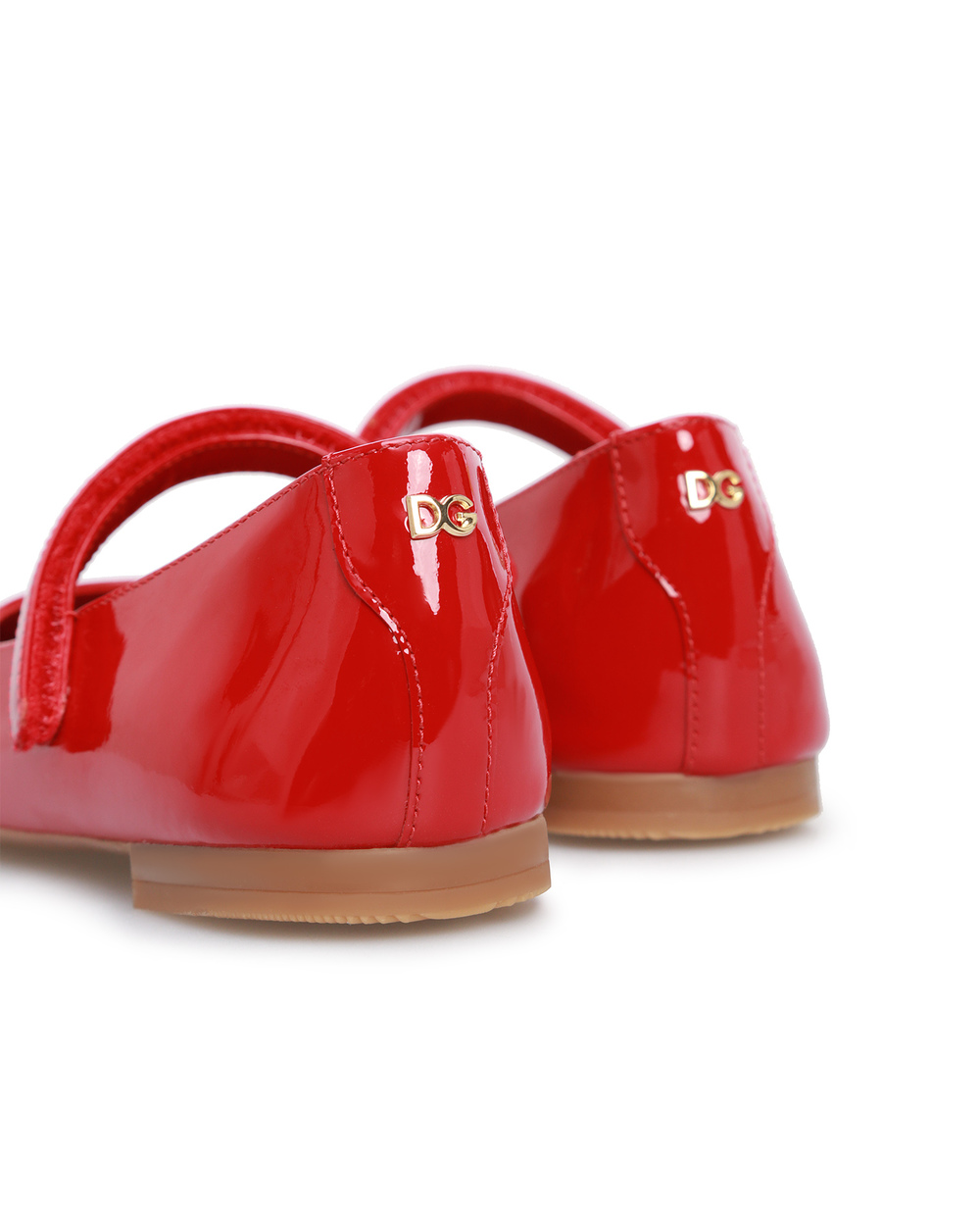Лаковые балетки Dolce&Gabbana D10699-A1328-S-, красный цвет • Купить в интернет-магазине Kameron