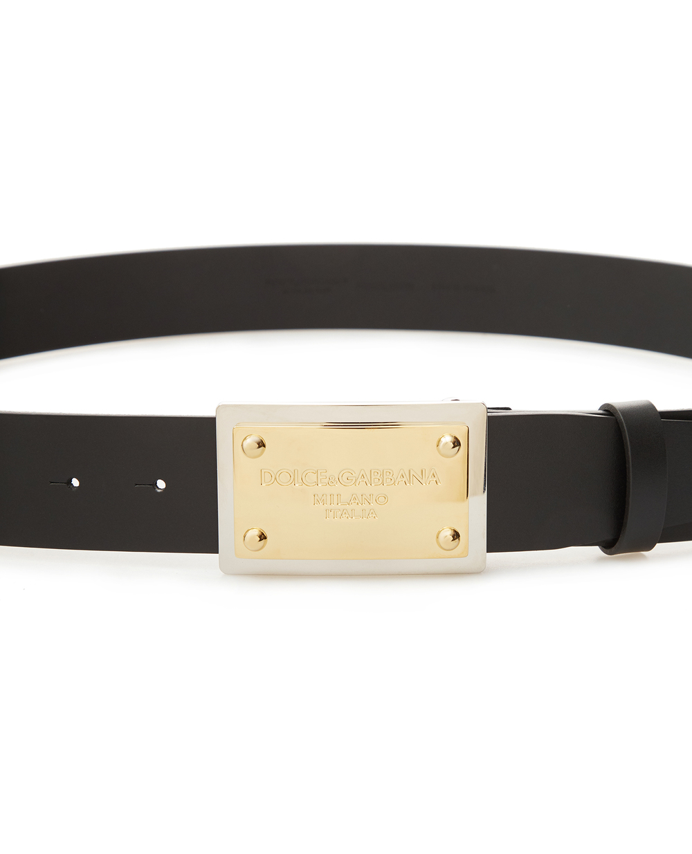 Кожаный ремень Dolce&Gabbana BC4676-AX622, черный цвет • Купить в интернет-магазине Kameron