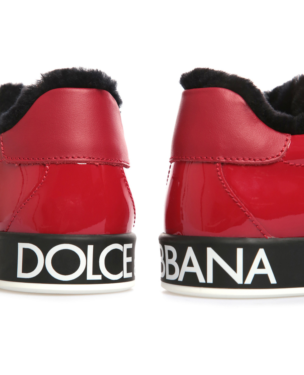 Шкіряні снікери Dolce&Gabbana D10876-A7037-L, красный колір • Купити в інтернет-магазині Kameron