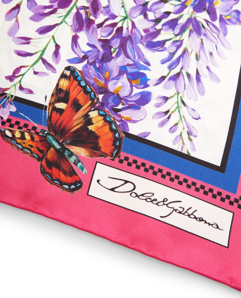 Шовкова хустинка Dolce&Gabbana FN090R-GDAG5, різнокольоровий колір • Купити в інтернет-магазині Kameron