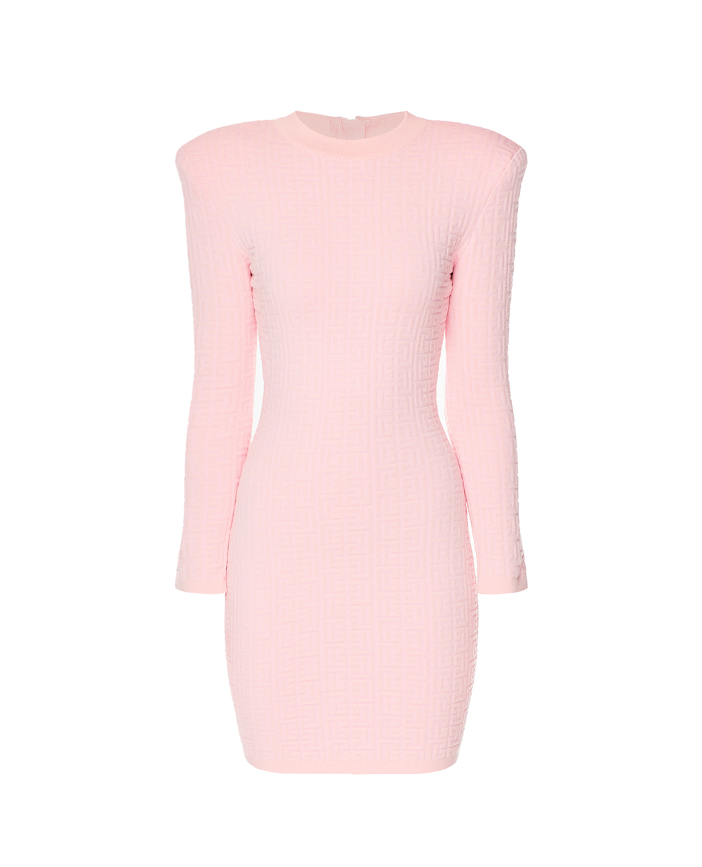 Шерстяное платье Balmain YF1R8072KB02, розовый цвет • Купить в интернет-магазине Kameron