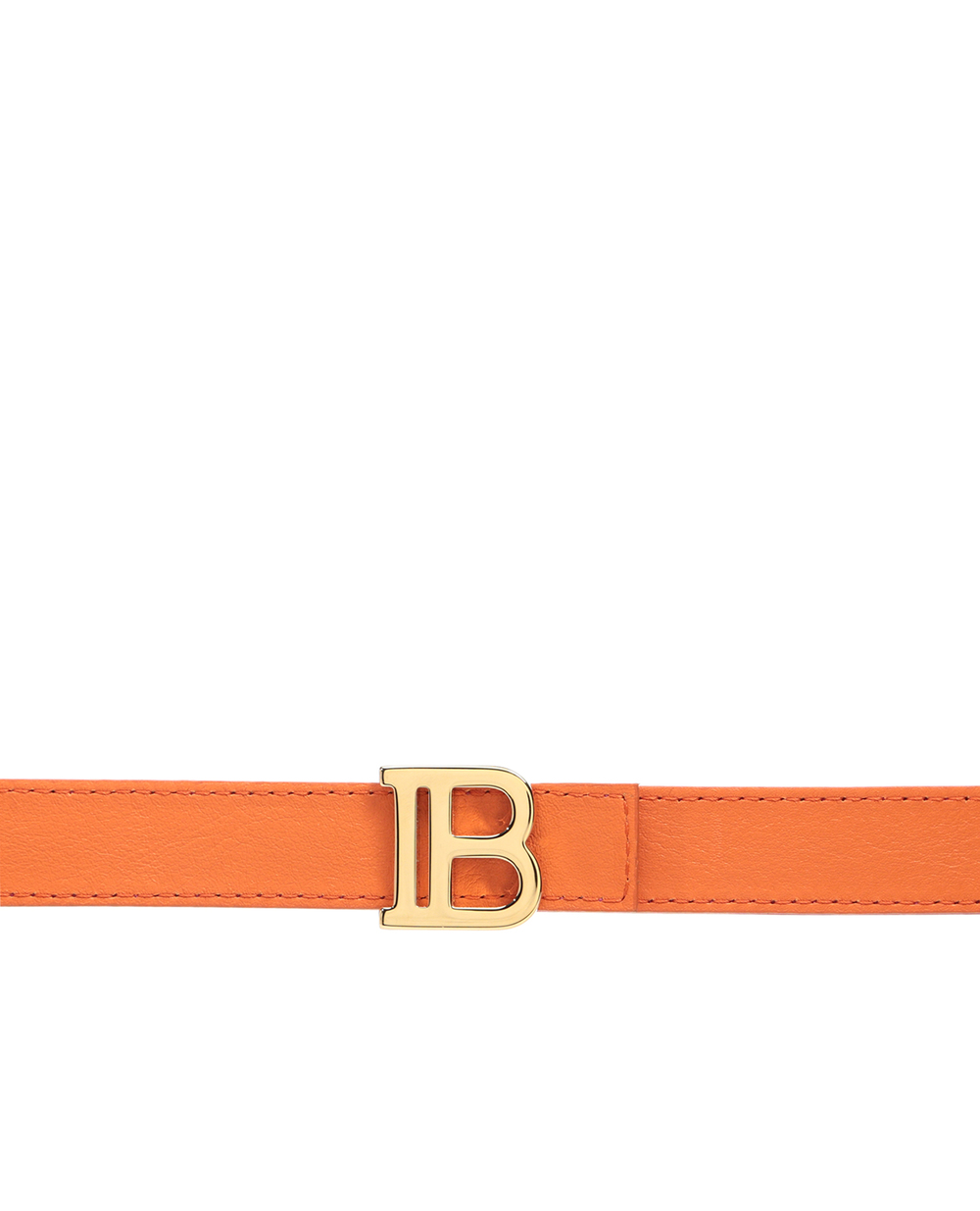 Двосторонній шкіряний ремінь Balmain SN1A400LGRA, помаранчевий колір • Купити в інтернет-магазині Kameron