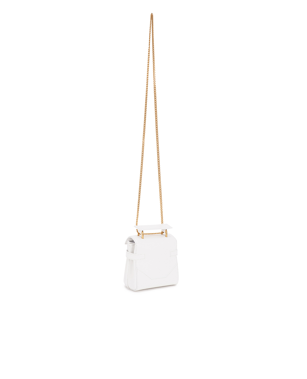 Кожаная сумка B-Buzz 23 Balmain CN0DA775LSLX, белый цвет • Купить в интернет-магазине Kameron