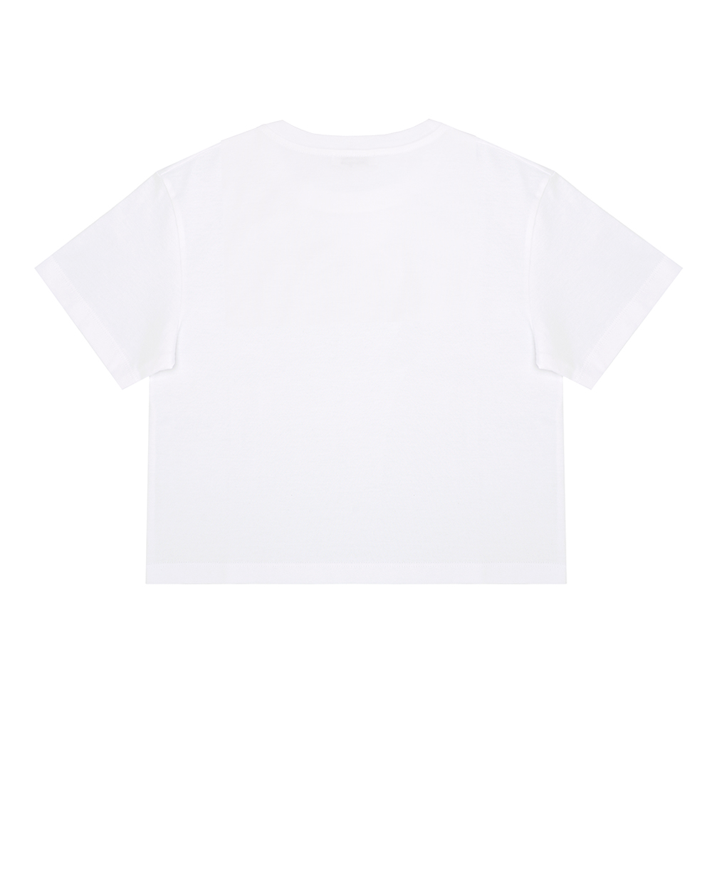 Детская трикотажная футболка Dolce&Gabbana Kids L5JTHW-G7KXQ-B, белый цвет • Купить в интернет-магазине Kameron