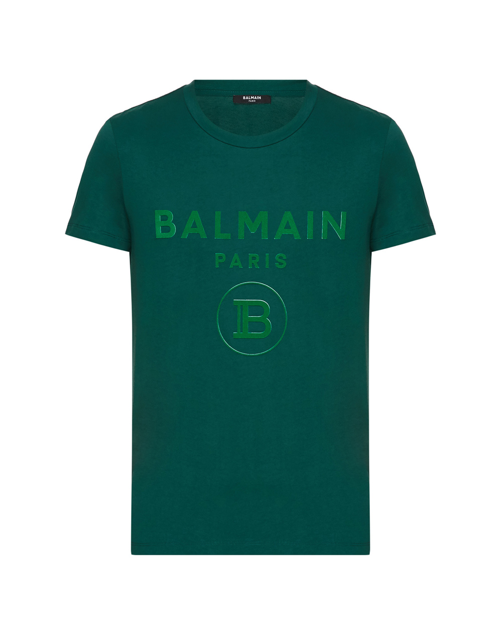Футболка Balmain UH11601I374, зелений колір • Купити в інтернет-магазині Kameron
