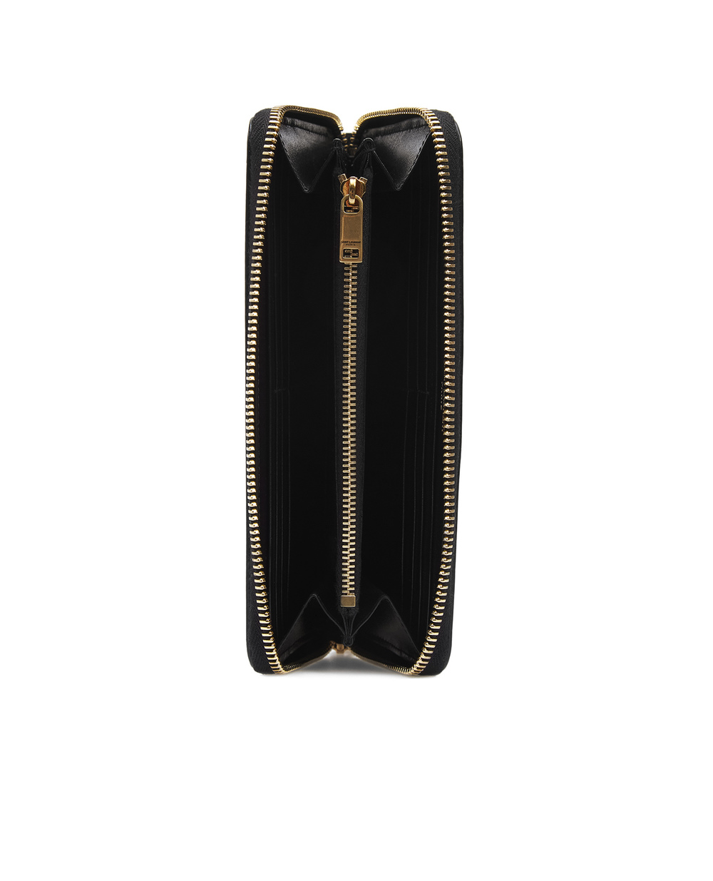 Кожаный кошелек Saint Laurent 630201-02G0W-, черный цвет • Купить в интернет-магазине Kameron