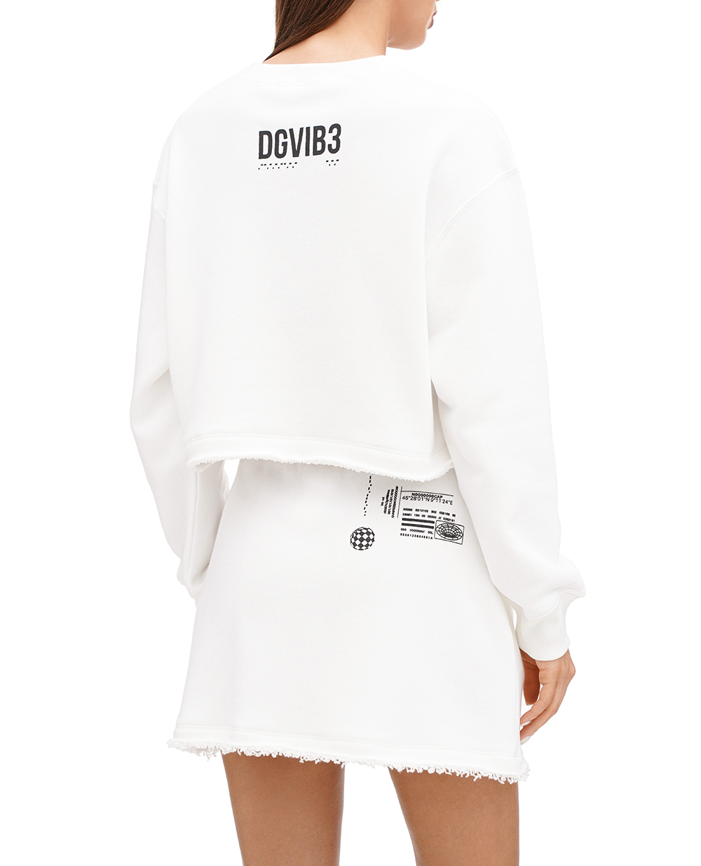Свитшот DGVIB3 (костюм) Dolce&Gabbana F9R41T-G7K6T, белый цвет • Купить в интернет-магазине Kameron