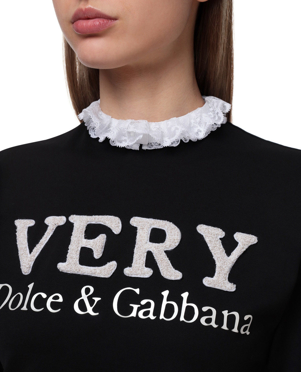 Футболка Dolce&Gabbana F8M70Z-G7XLR, черный цвет • Купить в интернет-магазине Kameron