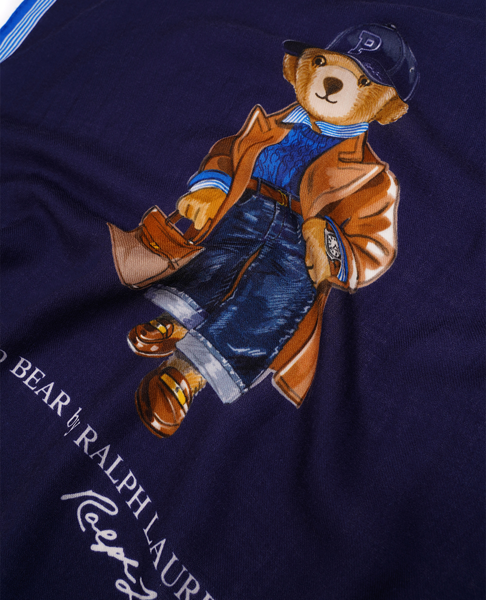 Платок Polo Bear Polo Ralph Lauren 455931399001, темно-синий цвет • Купить в интернет-магазине Kameron