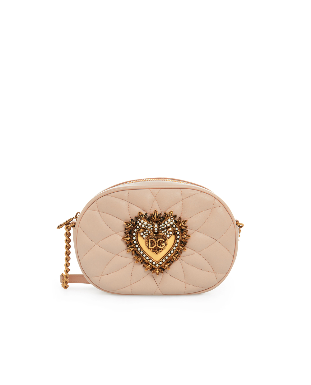 Кожаная сумка Devotion Dolce&Gabbana BB6704-AV967, розовый цвет • Купить в интернет-магазине Kameron