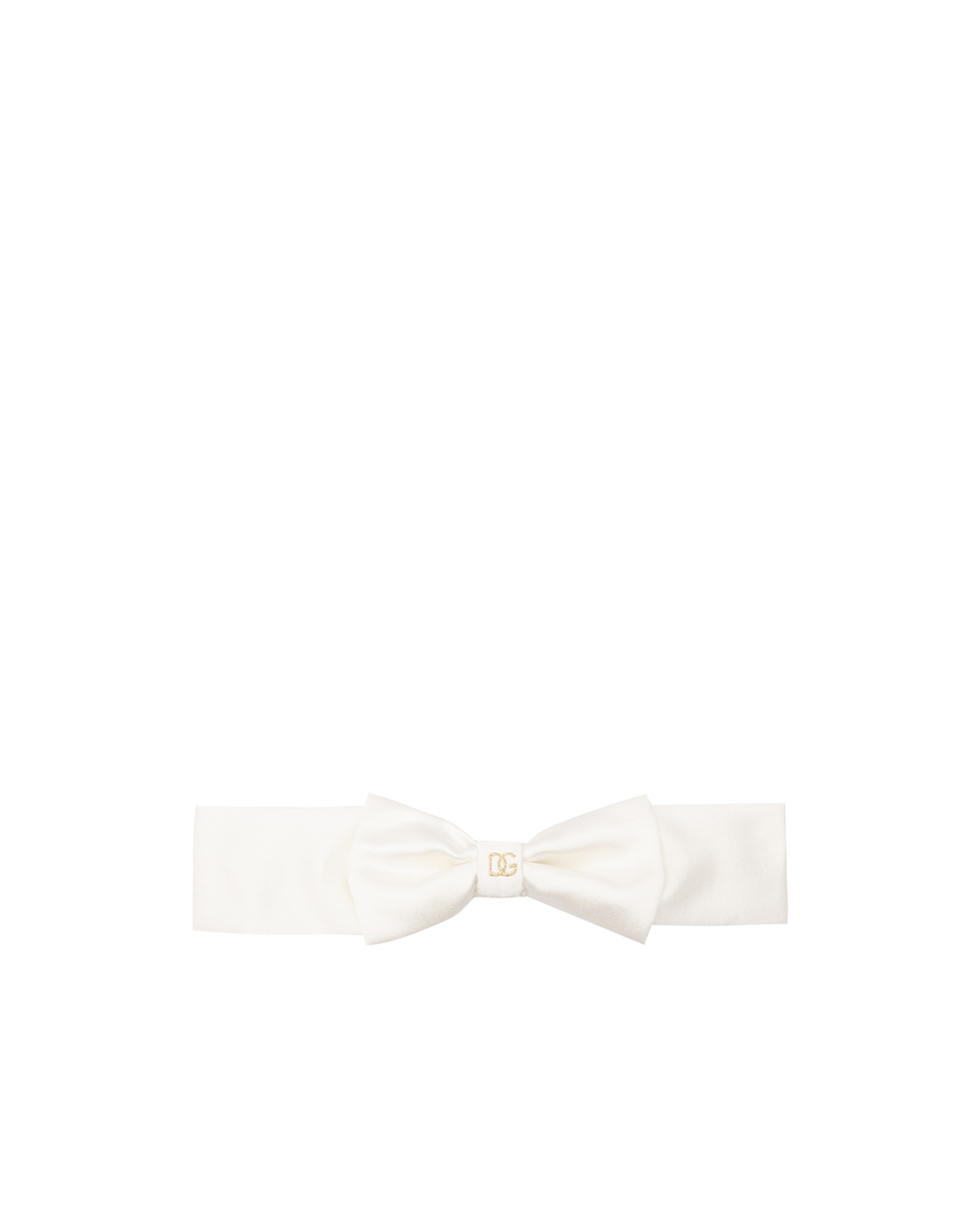 Детская шелковая повязка Dolce&Gabbana Kids LN5H04-G7BNF, белый цвет • Купить в интернет-магазине Kameron
