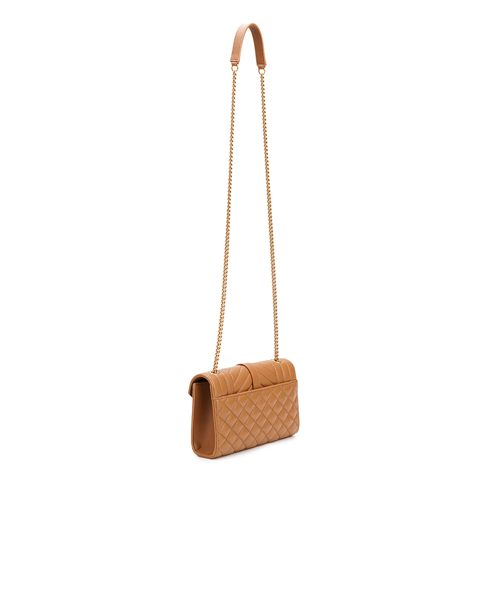 Кожаная сумка Envelope Small Saint Laurent 600195-AACT7, коричневый цвет • Купить в интернет-магазине Kameron