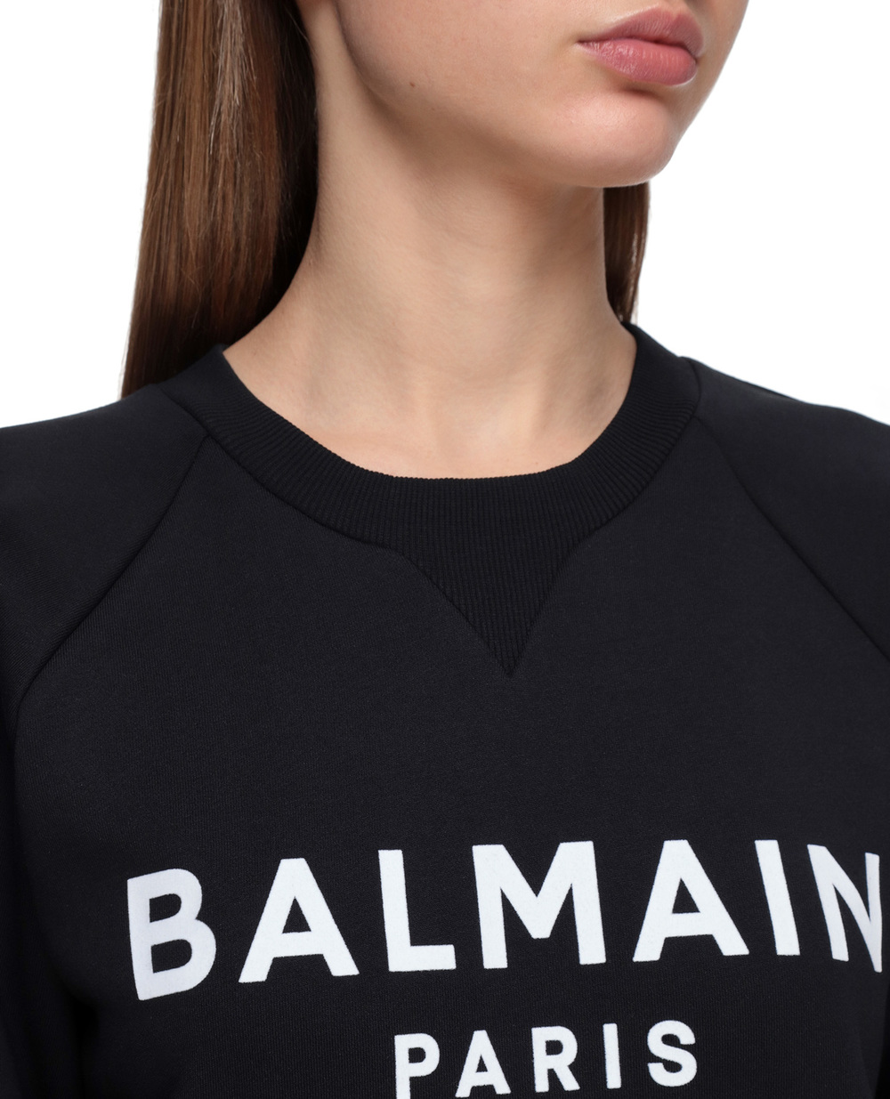 Світшот Balmain VF13691B014, чорний колір • Купити в інтернет-магазині Kameron