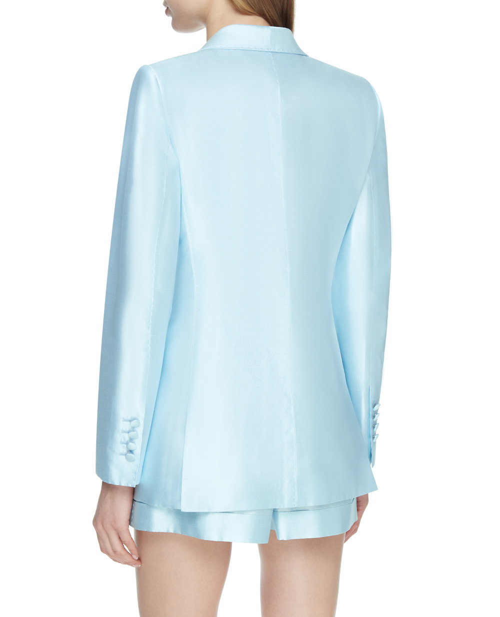 Шелковый жакет Dolce&Gabbana F29FLT-FU1L5, голубой цвет • Купить в интернет-магазине Kameron