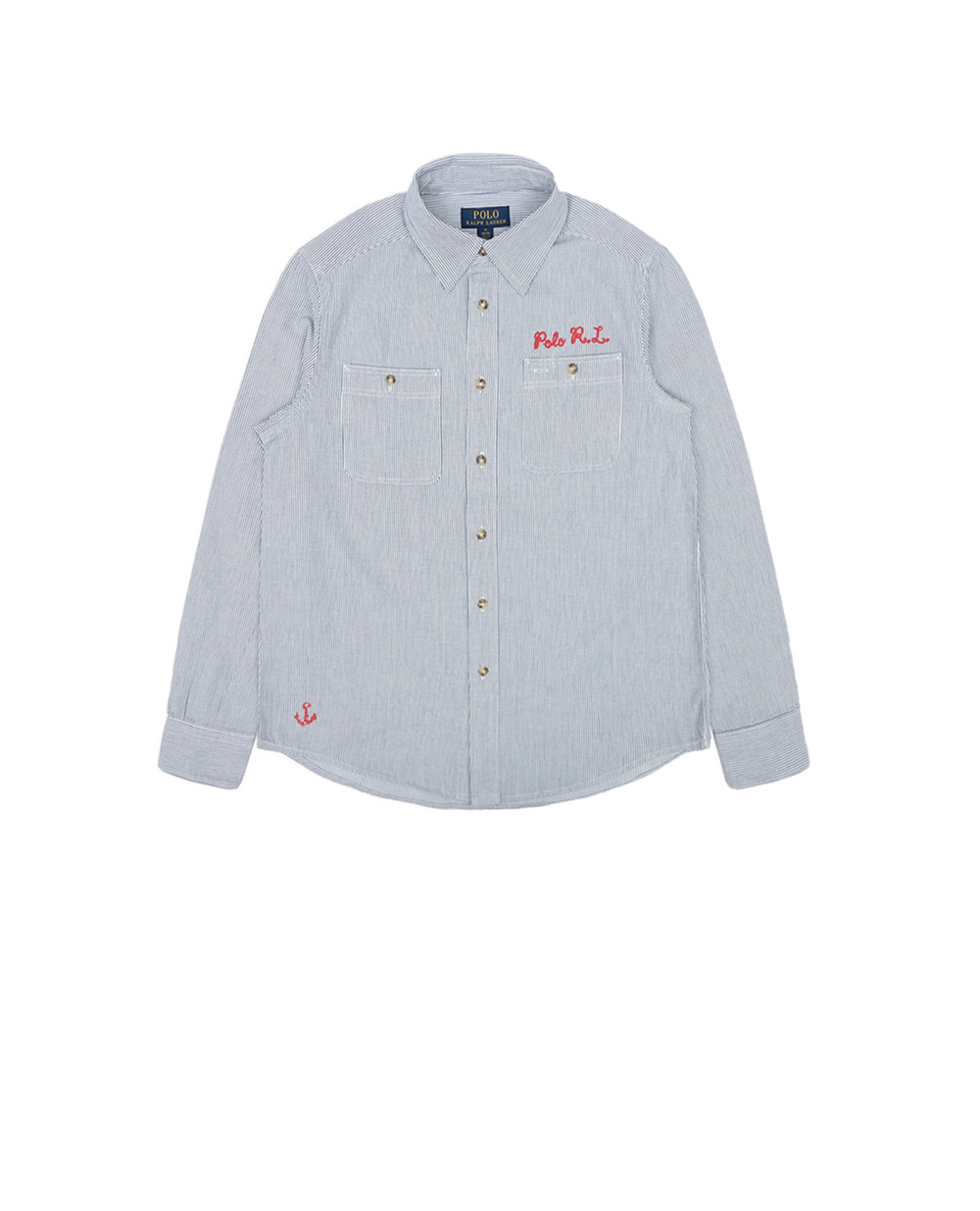 Рубашка Polo Ralph Lauren Kids 321760827001, синий цвет • Купить в интернет-магазине Kameron