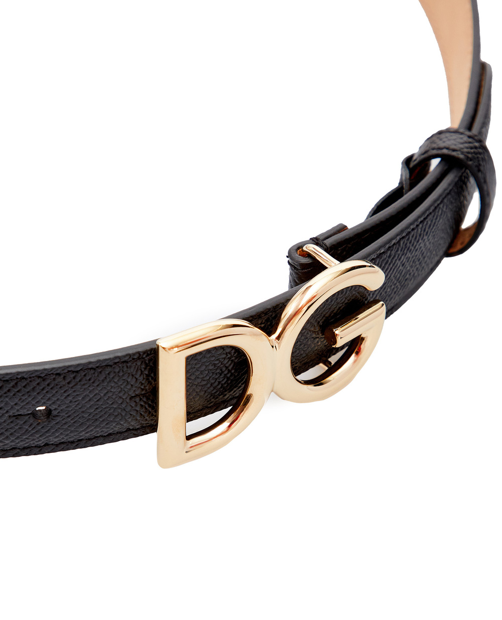 Шкіряний ремінь Dolce&Gabbana BE1325-A1001, чорний колір • Купити в інтернет-магазині Kameron