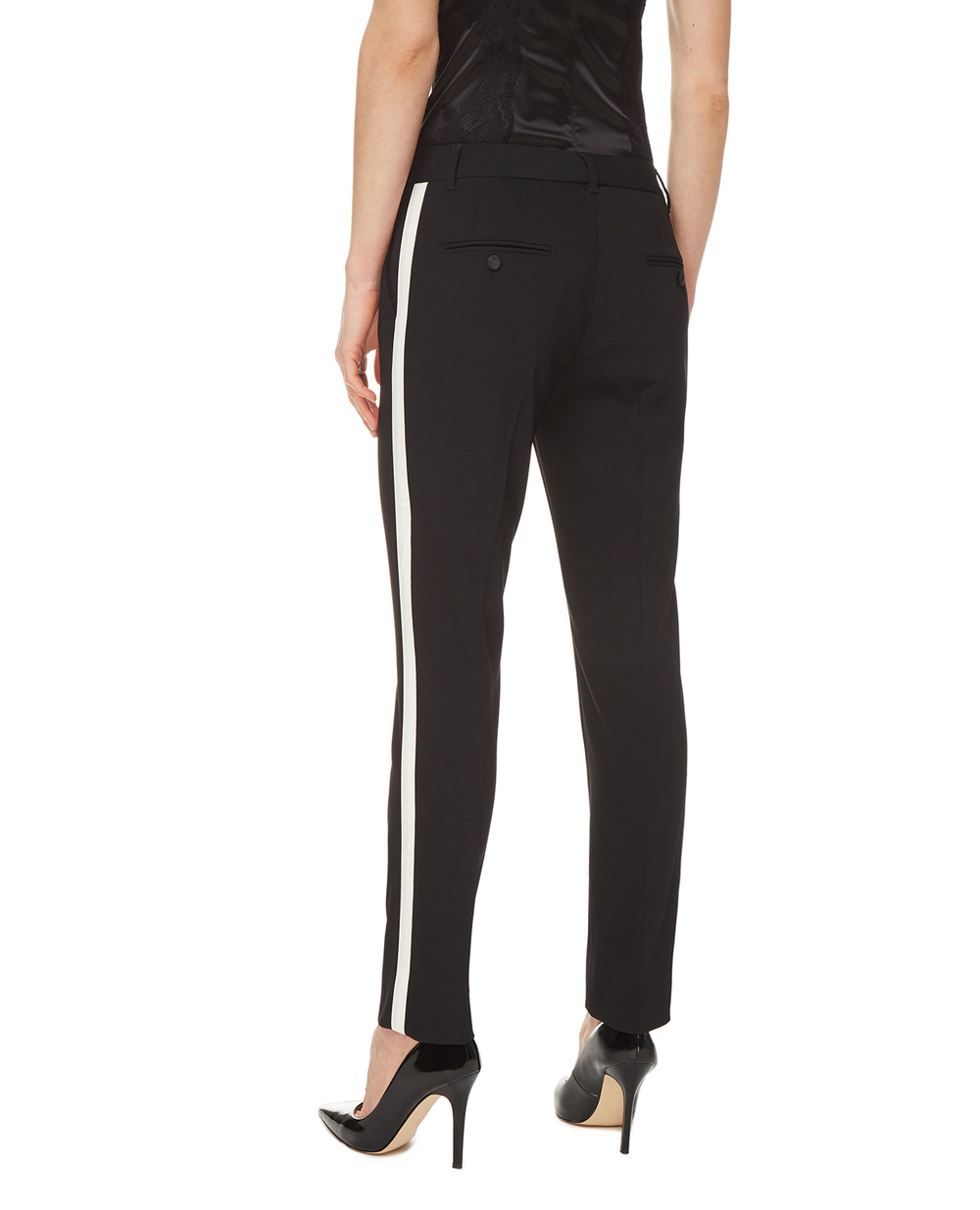 Вовняні штани Dolce&Gabbana FTBNKT-FUCC6, чорний колір • Купити в інтернет-магазині Kameron