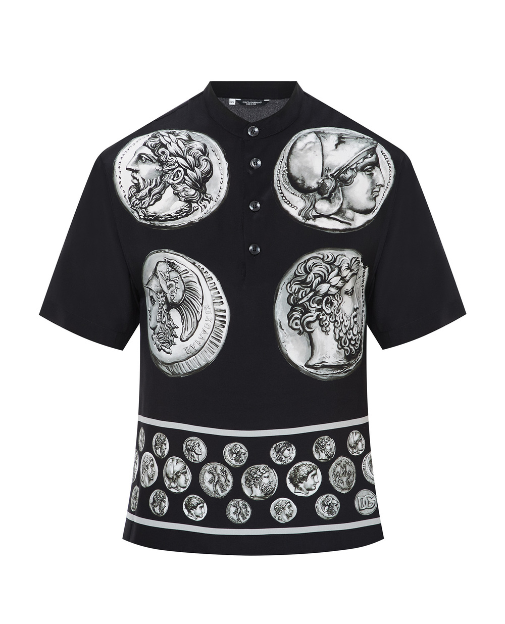 Шовкова сорочка (костюм) Dolce&Gabbana G8QS7T-HI1LI, чорний колір • Купити в інтернет-магазині Kameron