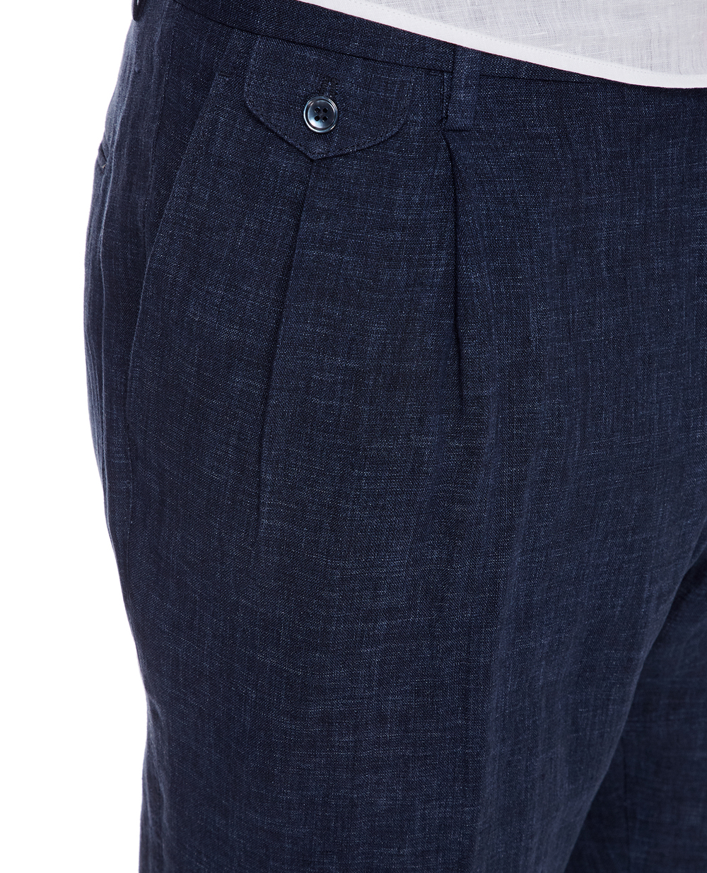 Льняные брюки Dolce&Gabbana GY6UET-HUMHJ, синий цвет • Купить в интернет-магазине Kameron