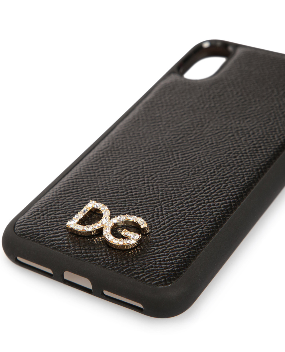 Шкіряний чохол для iPhone X/XS Dolce&Gabbana BI2408-AU770, чорний колір • Купити в інтернет-магазині Kameron
