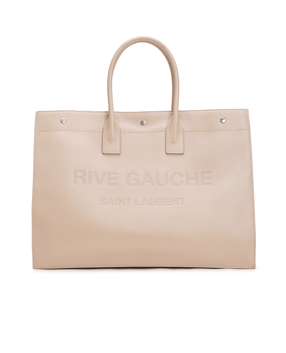 Шкіряна сумка Rive Gauche Large Saint Laurent 587273-CWTKE, бежевий колір • Купити в інтернет-магазині Kameron